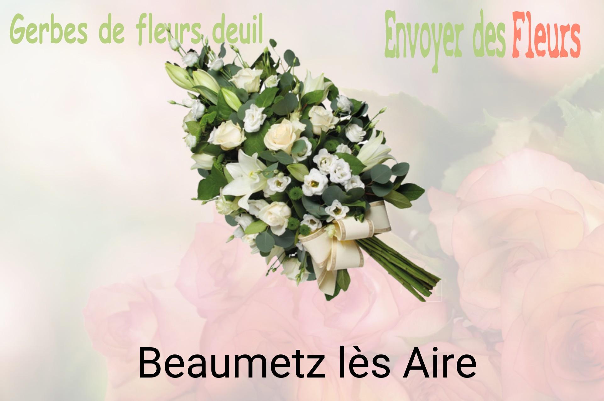 Gerbe de fleurs de deuil livrée à Beaumetz-lès-Aire